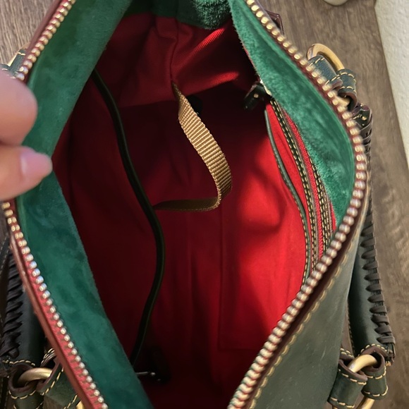 Dooney & Bourke Green Florentine Leather Mini Satchel - Picture 11 of 13